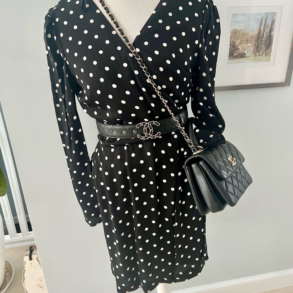 Red Valentino polka dot mini dress